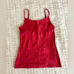Vintage Y2K Medium Coral Oscar de la Renta Spaghetti Strap Tank Top